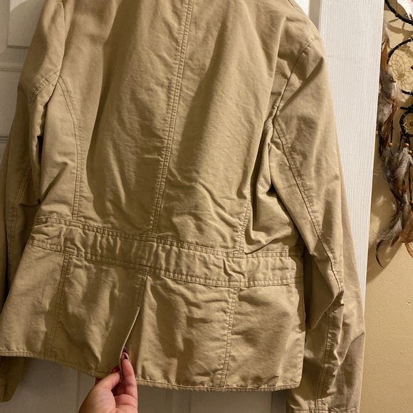 Khaki colored drawstring blazer with pockets, size XL Great condition like new! - Picture 5 of 8